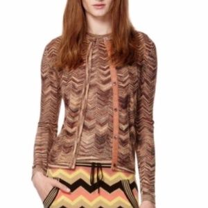 Missoni SpaceDye Gold Cardigan w gold weave